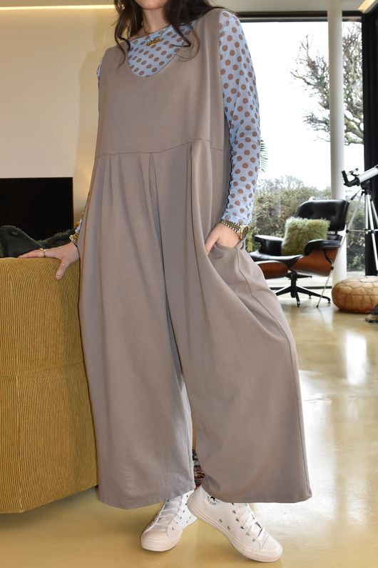 Bobby Mesh Layering Top Dopamine Dot Baby Blue Mocha -